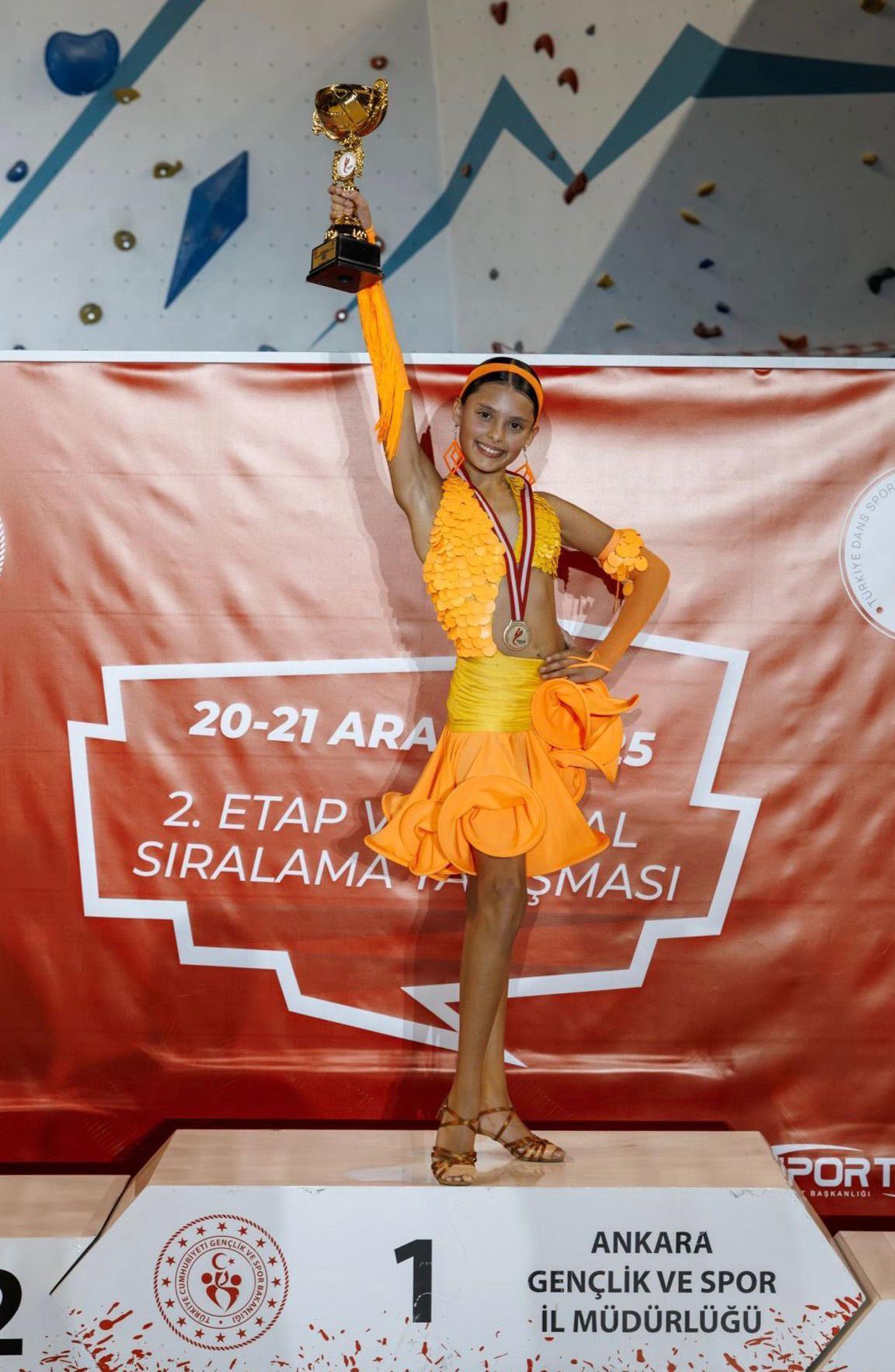 Ayşe Melisa, dansta Türkiye şampiyonu Ayşe Melisa, dansta Türkiye şampiyonu