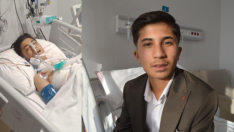 Uçurtmasını kurtarmak isterken akıma kapılan ve entübe edilen Erdal, hayata tutundu