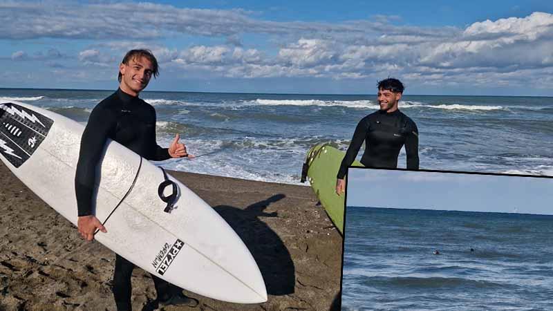 Denizde sörf yapanları görüp, ‘boğulma’ ihbarı verdiler