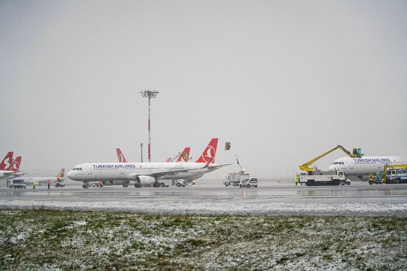 İstanbul Havalimanı’nda pistteki kar birikimi gerçek zamanlı raporlanacak