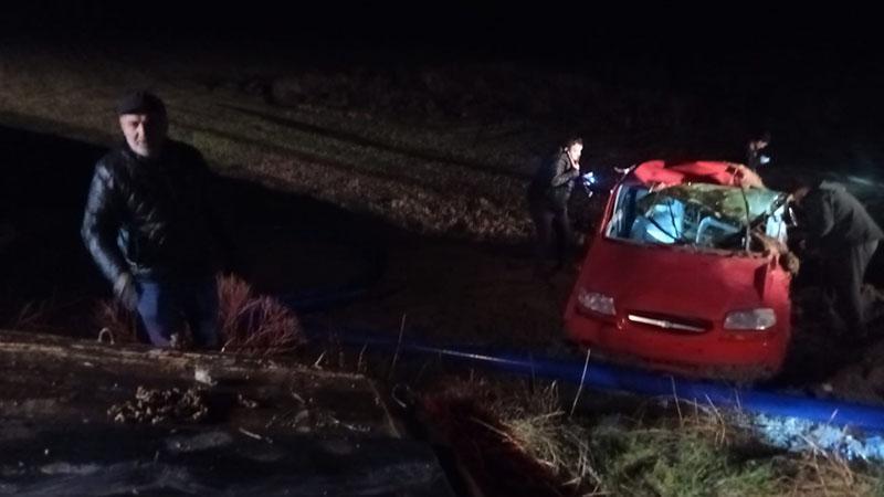 Beypazarı’nda otomobil şarampole uçtu: 3 yaralı