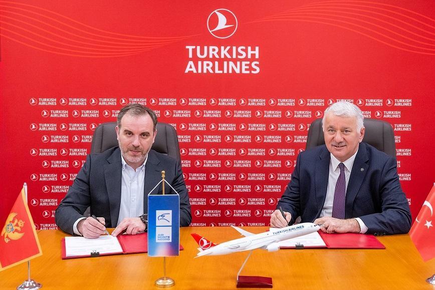 THY ile Air Montenegro arasında kod paylaşım anlaşması