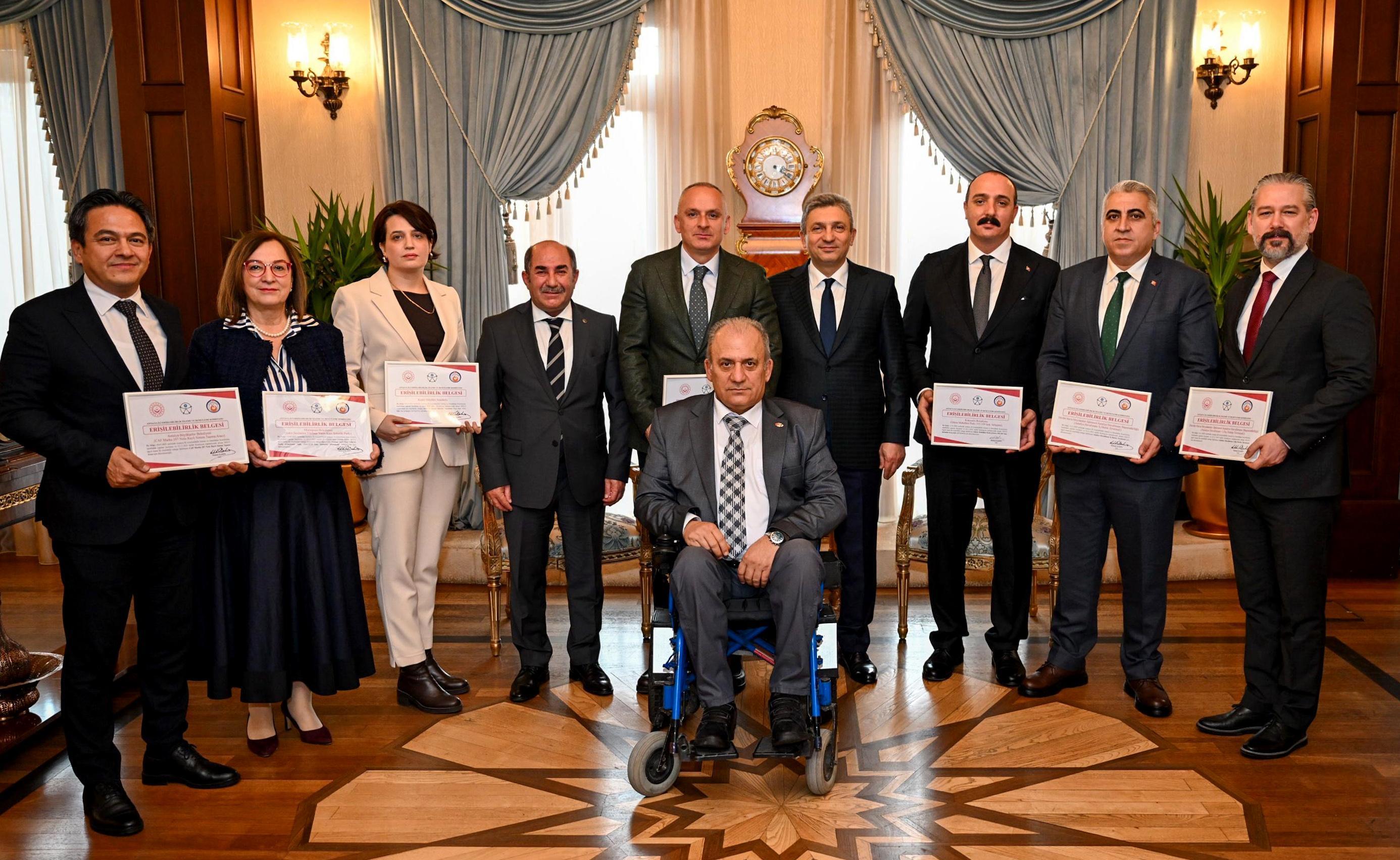 Muratpaşa’ya ‘Erişilebilirlik Belgesi’