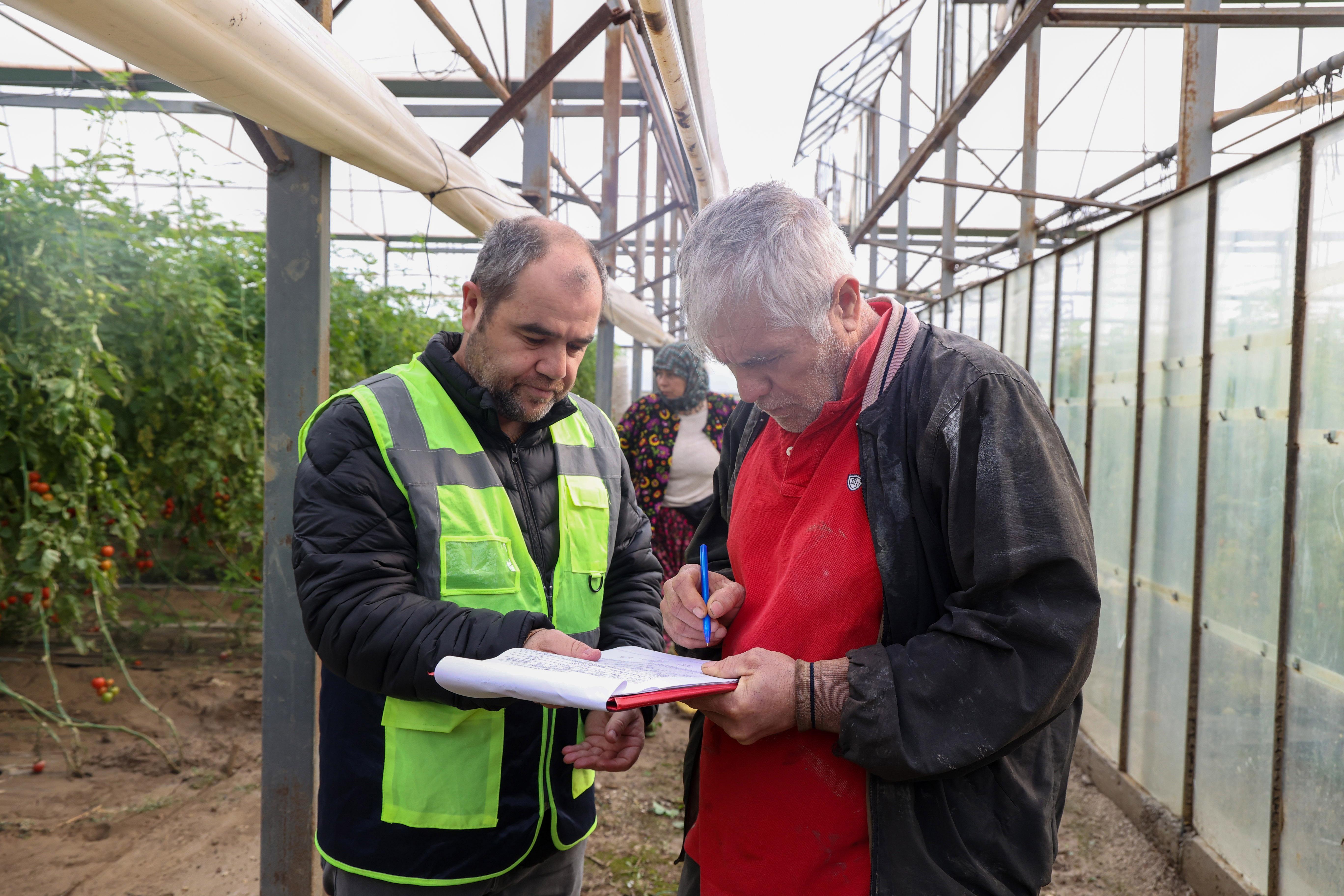 Afetten zarar gören seralarda hasar tespiti