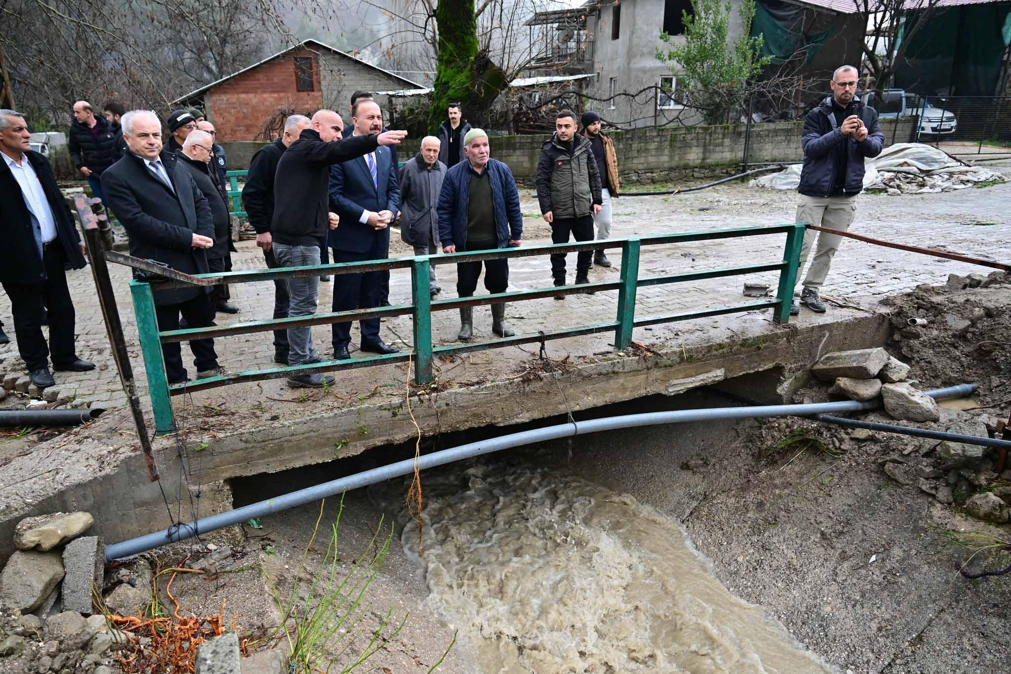 Vali Erin’den Aşağı Gökdere’de inceleme Vali Erin’den Aşağı Gökdere’de inceleme