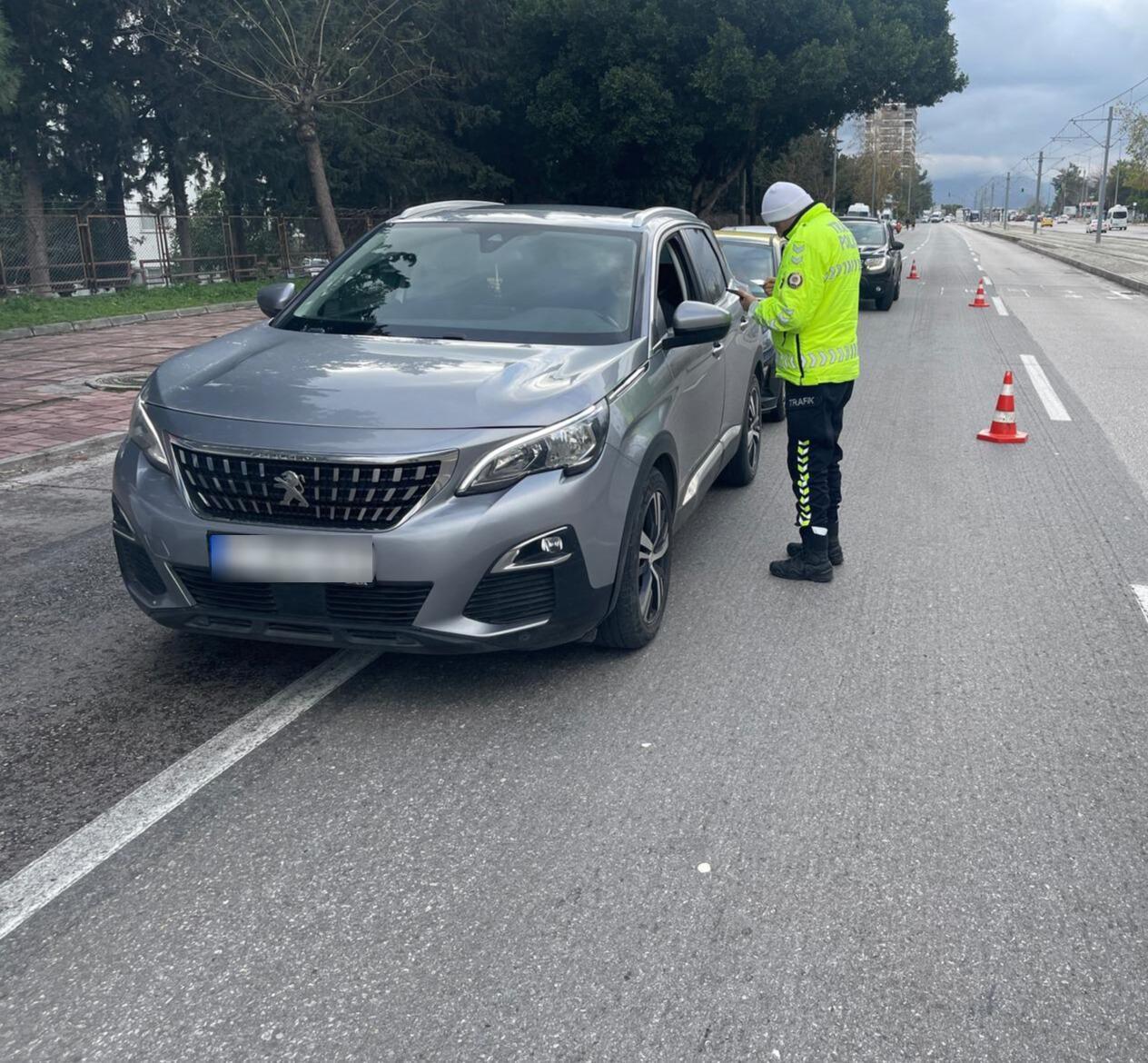 Antalya’da son 1 haftada 6 bin 766 araç ve sürücüsüne ceza