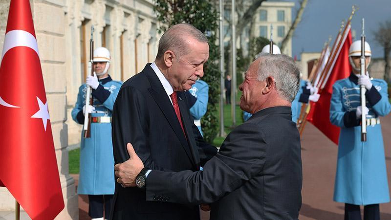 Cumhurbaşkanı Erdoğan Ürdün Kralı 2’nci Abdullah ile bir araya geldi