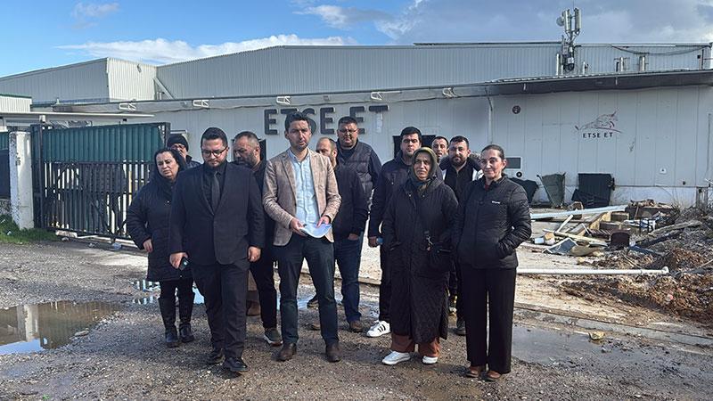 Yalova’da işçiler ve tedarikçi firmalar, kendilerini dolandırdığını iddia ettikleri et firmasına suç duyurusunda bulundular