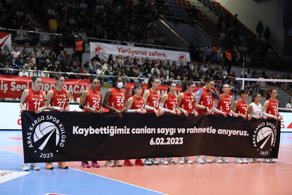 Aras Kargo Spor Kulübü, 6 Şubat’ın yıl dönümünde AFAD çalışanlarını ağırladı