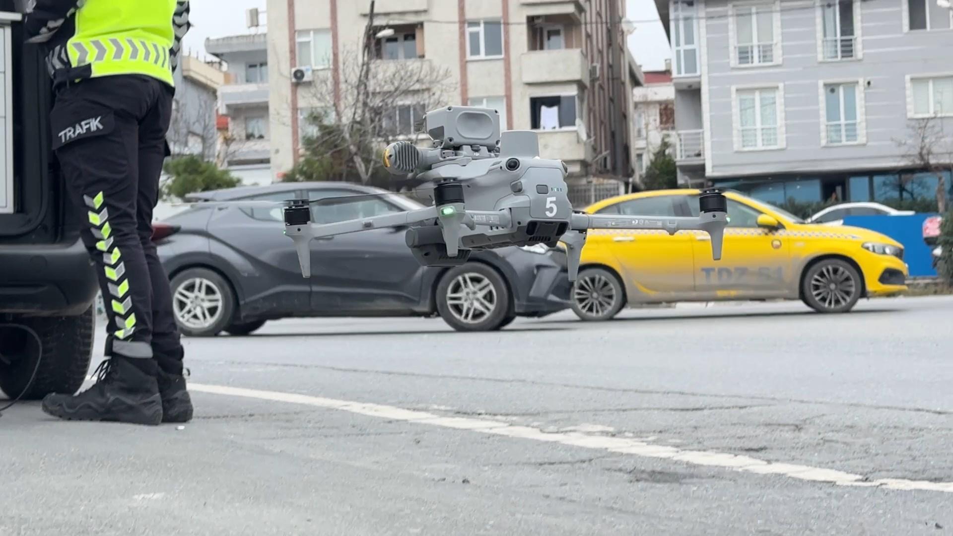 Avcılar’da drone destekli trafik denetimi