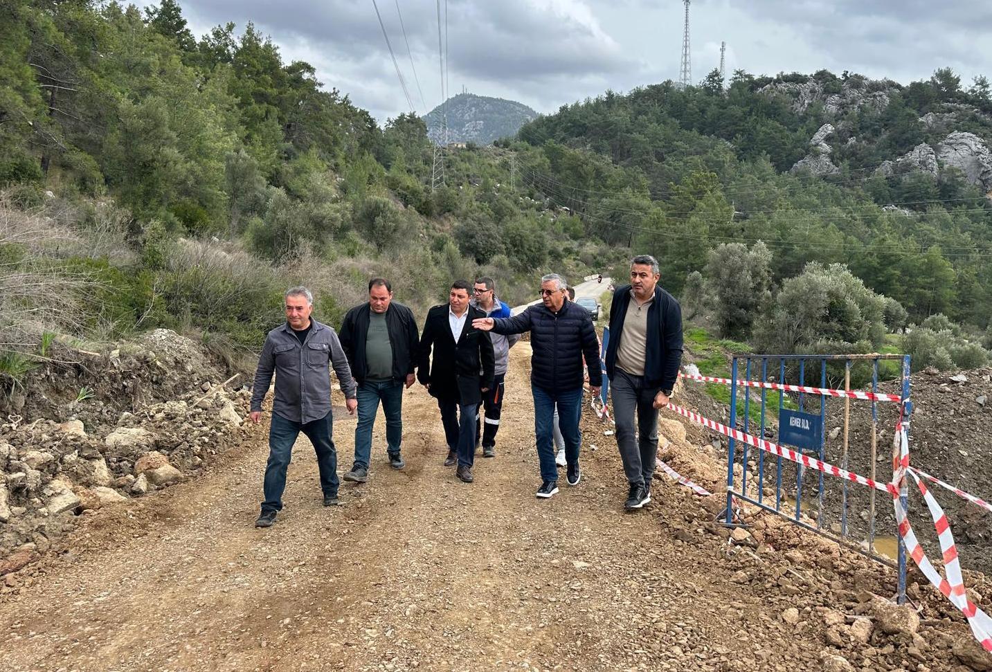 Başkan Topaloğlu Çıralı’da çalışmaları yerinde inceledi