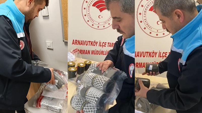 İstanbul Havalimanı’nda 13 kilo kaçak mersin balığı havyarı ele geçirildi