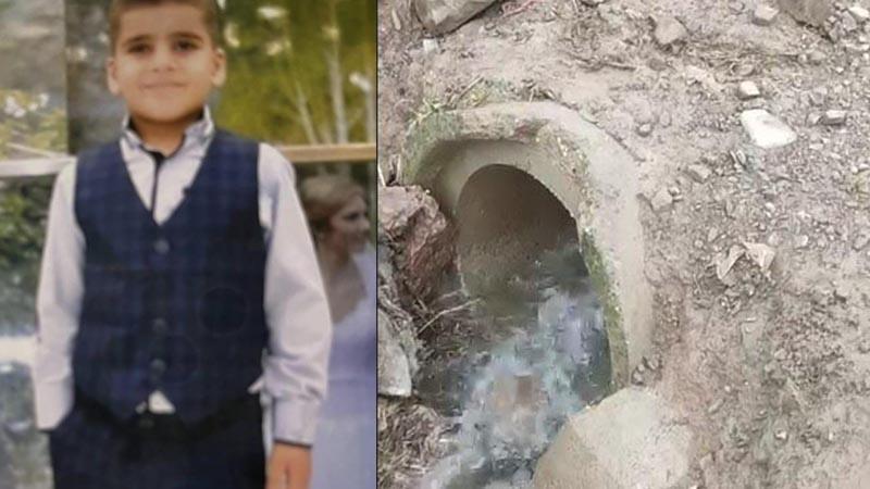 Siirt’te menfeze giren 11 yaşındaki Furkan boğuldu