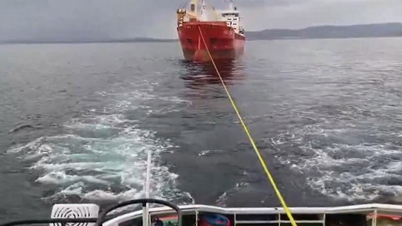 Çanakkale’de gemi arızası Çanakkale’de gemi arızası