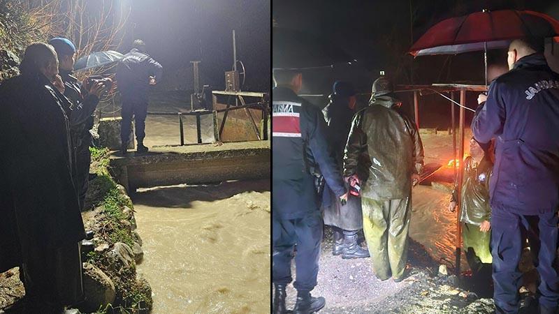 Debisi yükselen dereye düştü; cesedine ulaşıldı