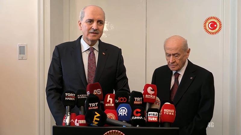 TBMM Başkanı Kurtulmuş, Bahçeli’yi ziyaret etti