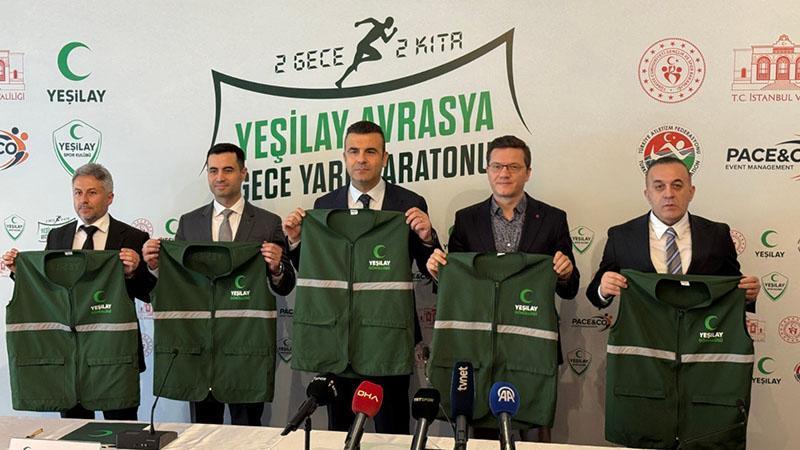 Yeşilay Avrasya Gece Yarı Maratonu’nun tanıtım toplantısı yapıldı