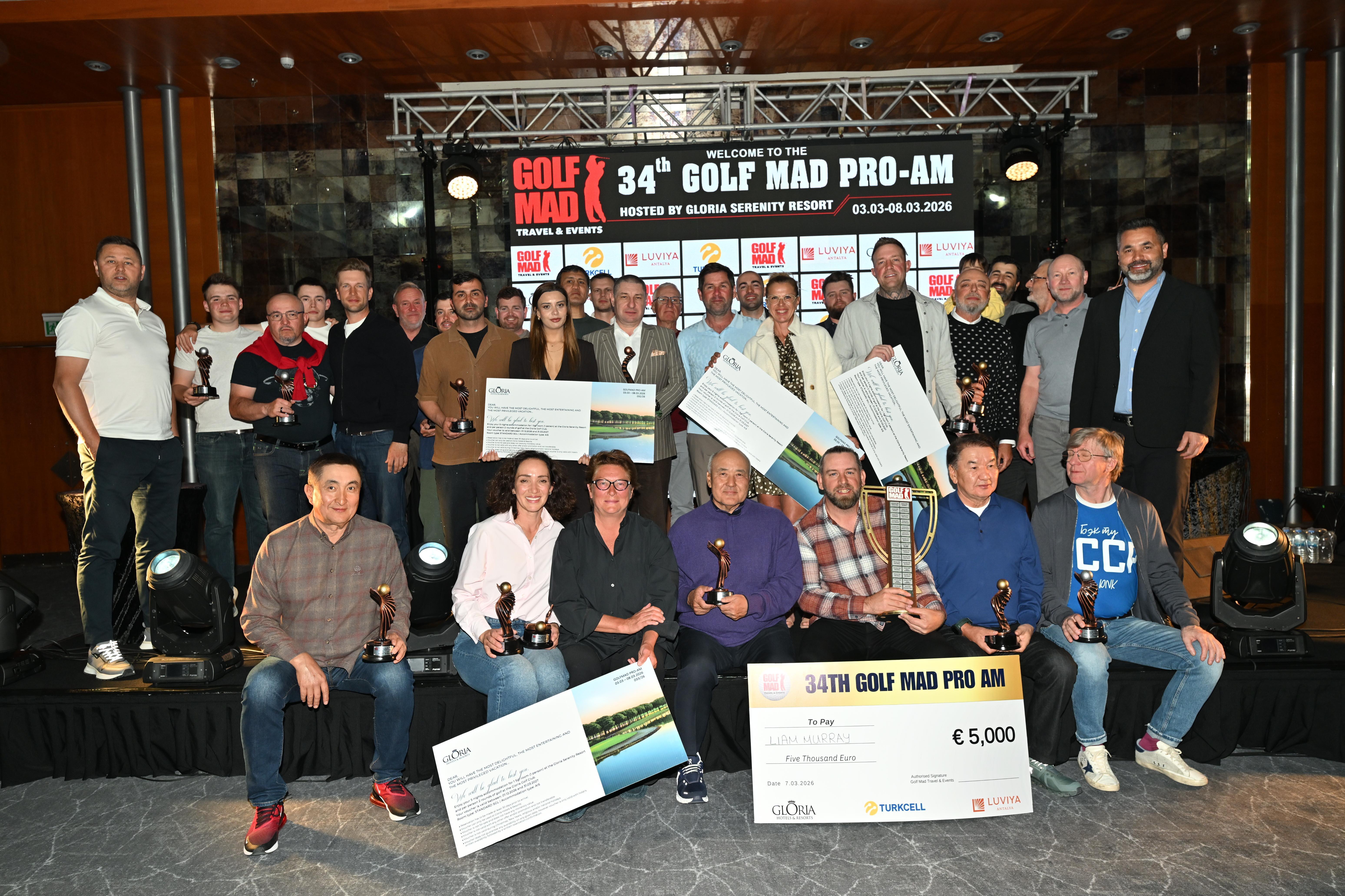 Golf Mad Pro-Am Golf Turnuvası’nda şampiyon Murray oldu