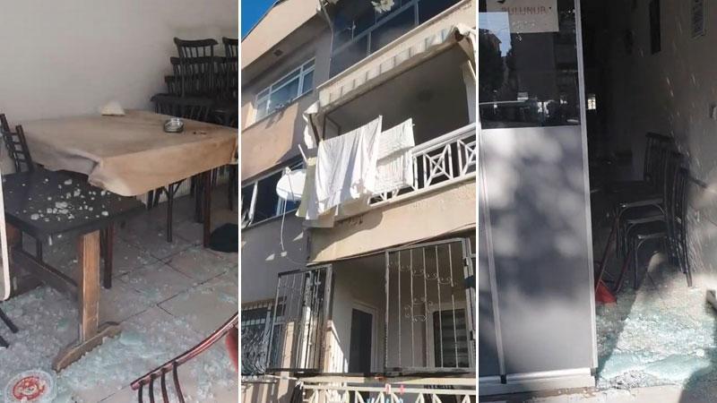 Evde yangın çıkardı, ailesinin çay ocağına balyozla zarar verdi