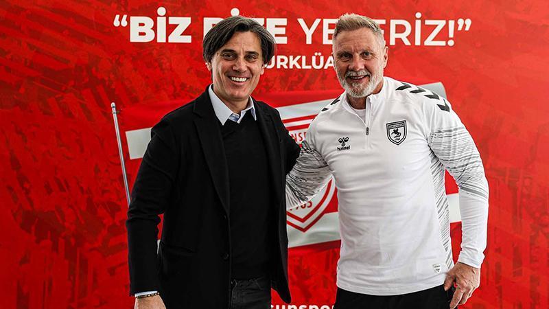 A Milli Takım Teknik Direktörü Montella, Samsunspor’u ziyaret etti