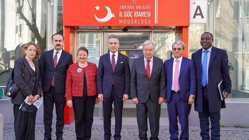 Birleşmiş Milletler Genel Sekreteri Guterres, Ankara İl Göç İdaresi Müdürlüğünü ziyaret etti