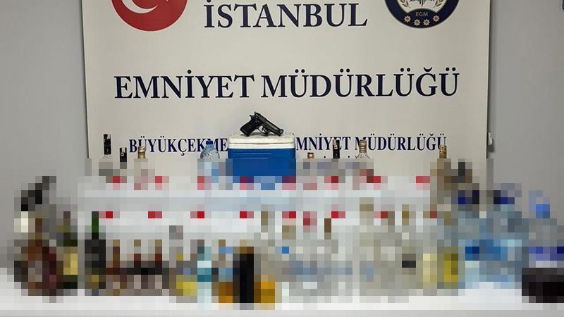 Büyükçekmece’de sahte içki operasyonu