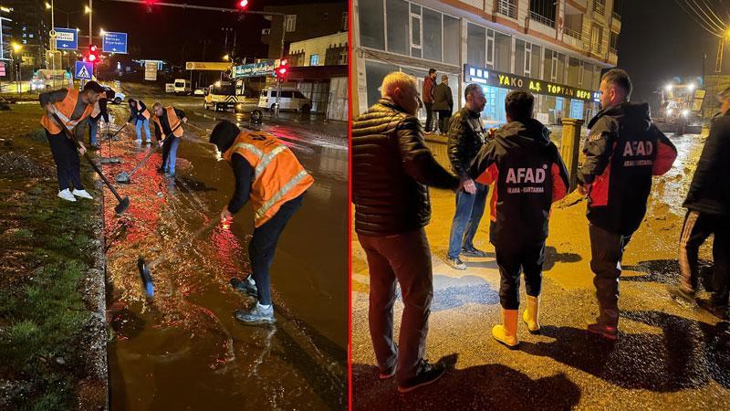Siirt’te sağanak hayatı olumsuz etkiledi Siirt’te sağanak hayatı olumsuz etkiledi