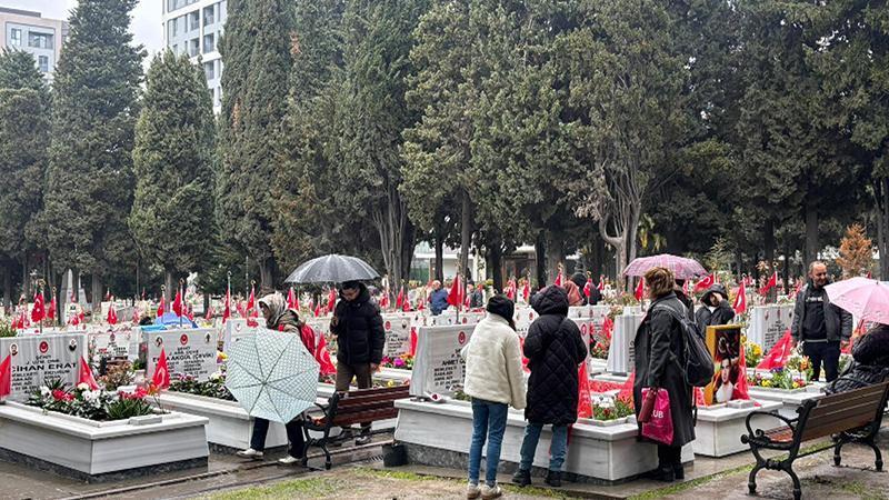 Edirnekapı Şehitliği’nde hüzünlü bayram