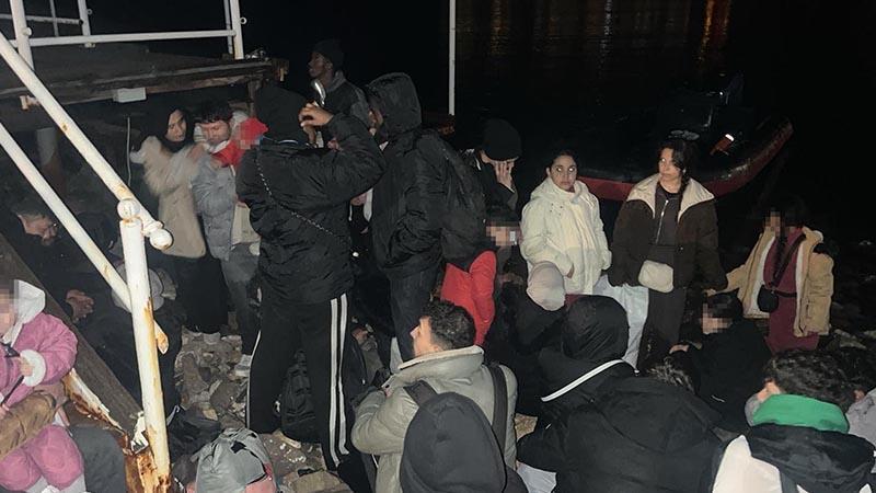 Bodrum’da 33 kaçak göçmen ile 3 göçmen kaçakçısı yakalandı