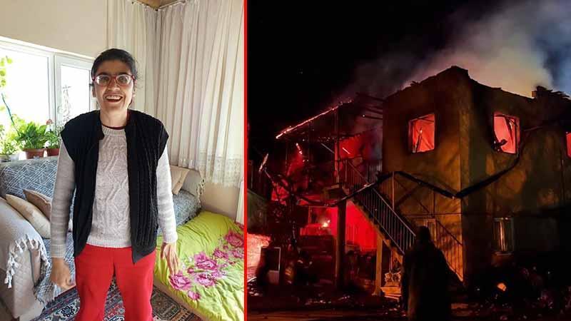 Evde çıkan yangında anne yaralandı, zihinsel engelli kızı öldü