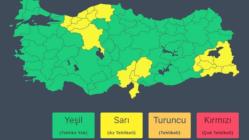 İçişleri Bakanlığından 18 il için kar ve sağanak uyarısı İçişleri Bakanlığından 18 il için kar ve sağanak uyarısı