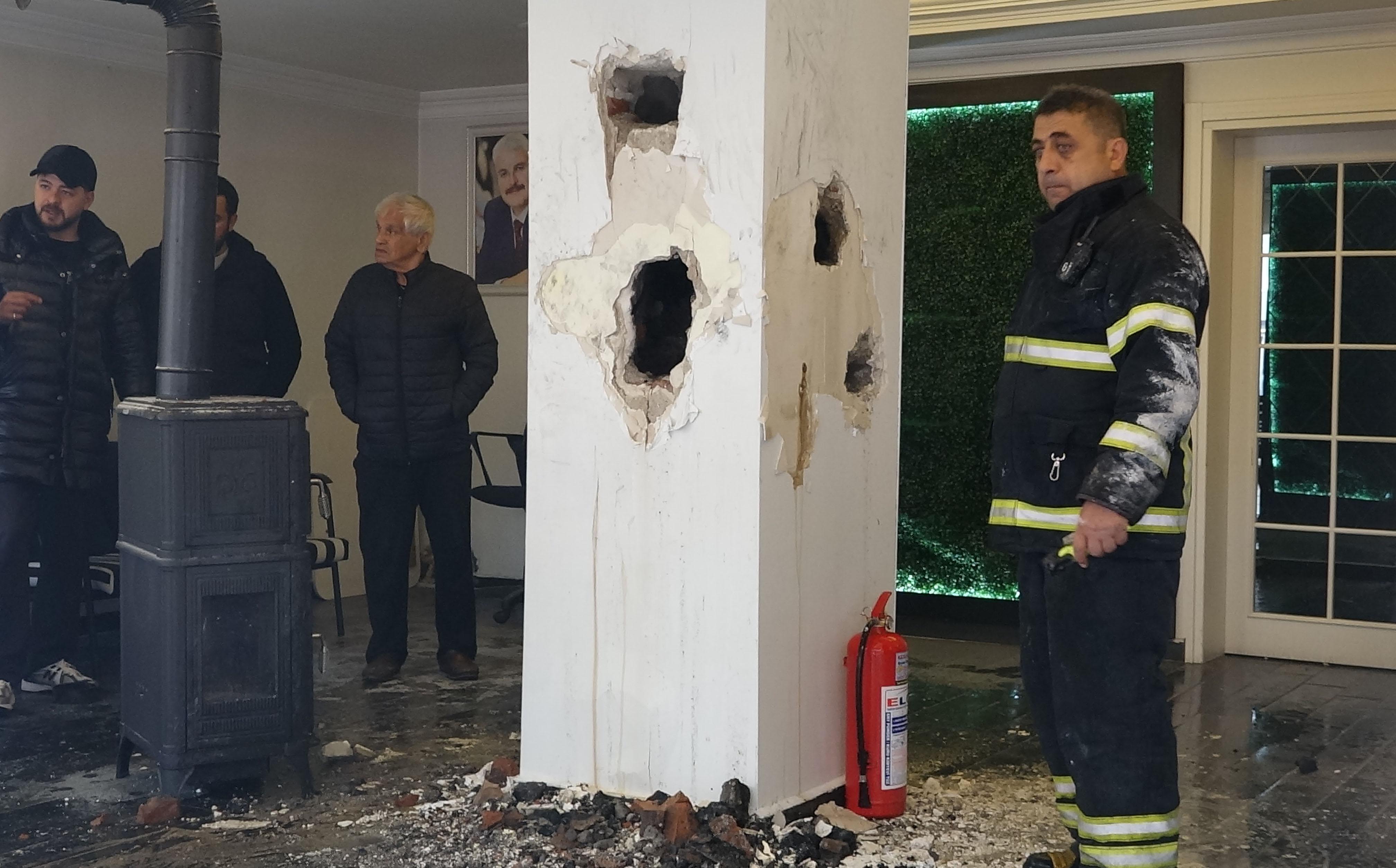 Baca yangını büyümeden söndürüldü