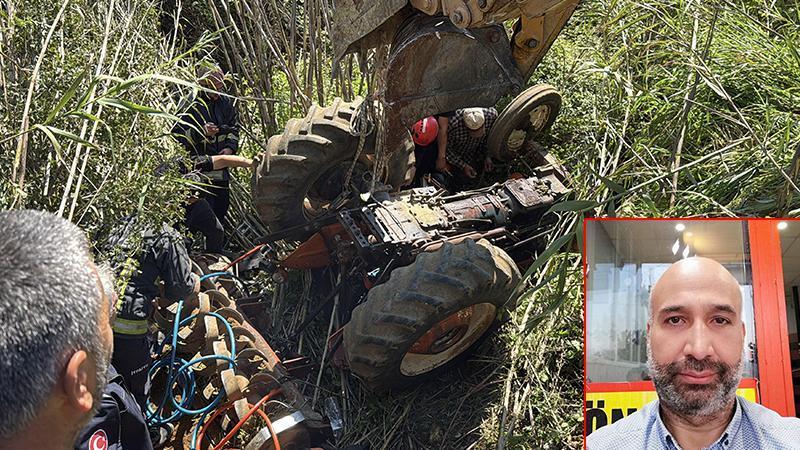 Emekli polis bahçede çalışırken devrilen traktörünün altında kalıp öldü