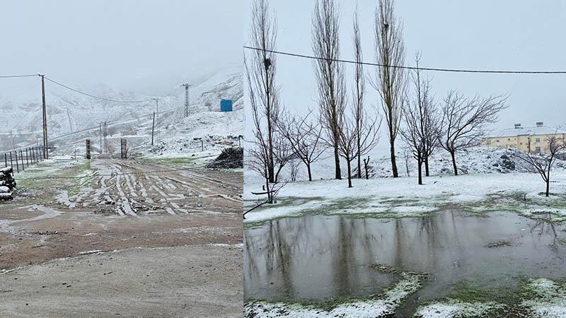Siirt’in yüksek kesimlerinde kar yağışı