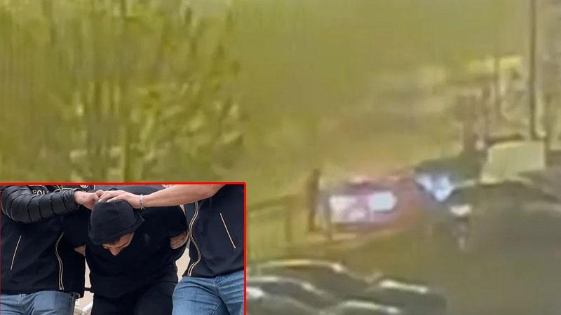 Ümraniye’de silahla tehdit ettiği kişilerin otomobilini gasbetti