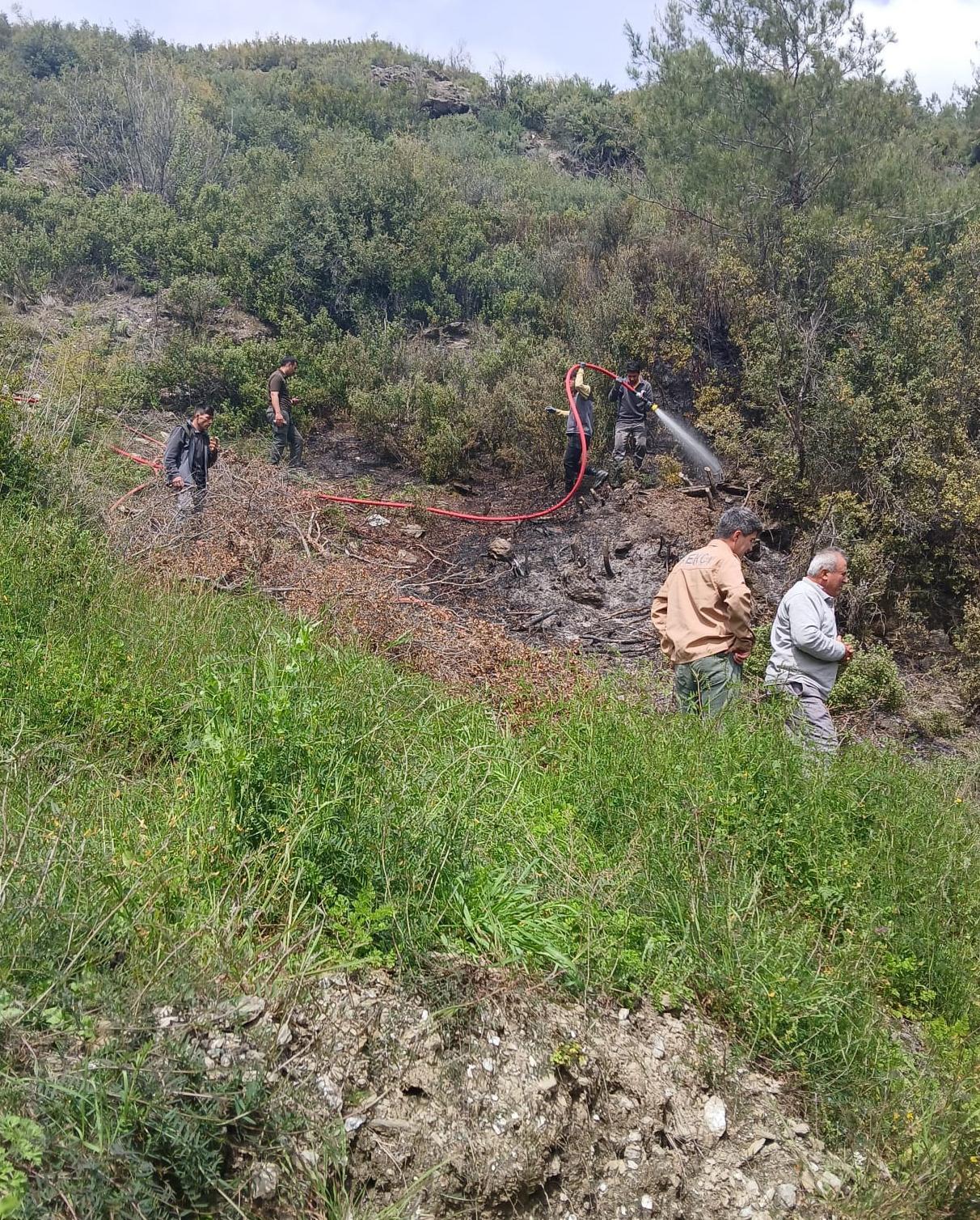 Makilik yangını büyümeden söndürüldü