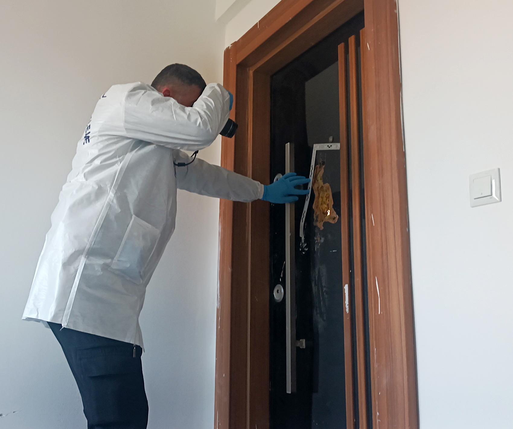 İnşaat halindeki dairenin kapısını kırdılar