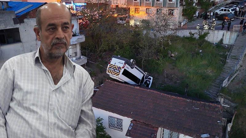 Kağıthane’de evin çatısına düşen okul servisinin şoförü öldü; öğrencileri kazadan az önce indirmiş