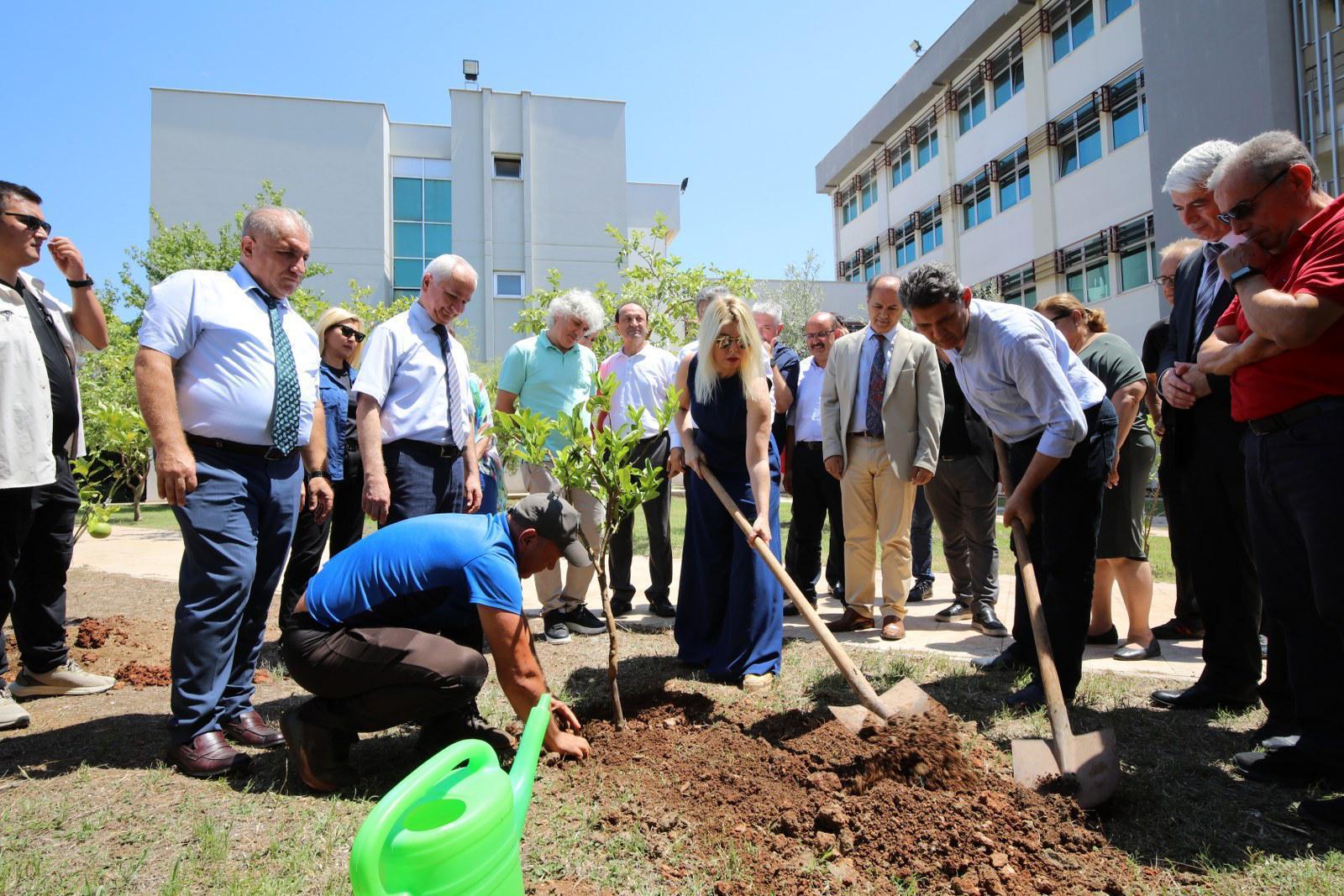 Daha yeşil bir Akdeniz Üniversitesi için 5 bin fidan dikildi