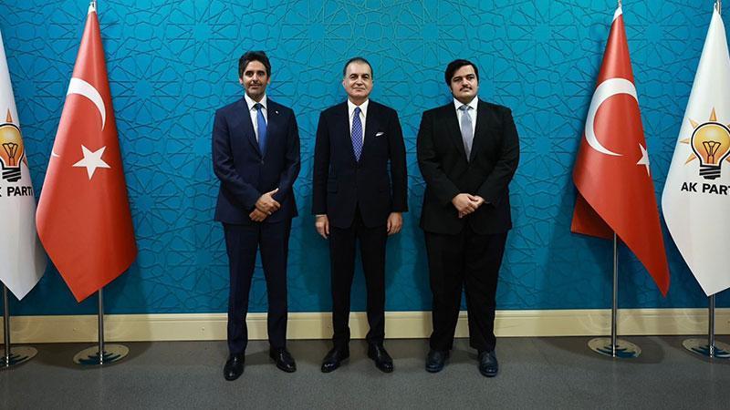 Ömer Çelik, Katar Büyükelçisi Al-Henzap ve Başkatip Al-Thani ile görüştü