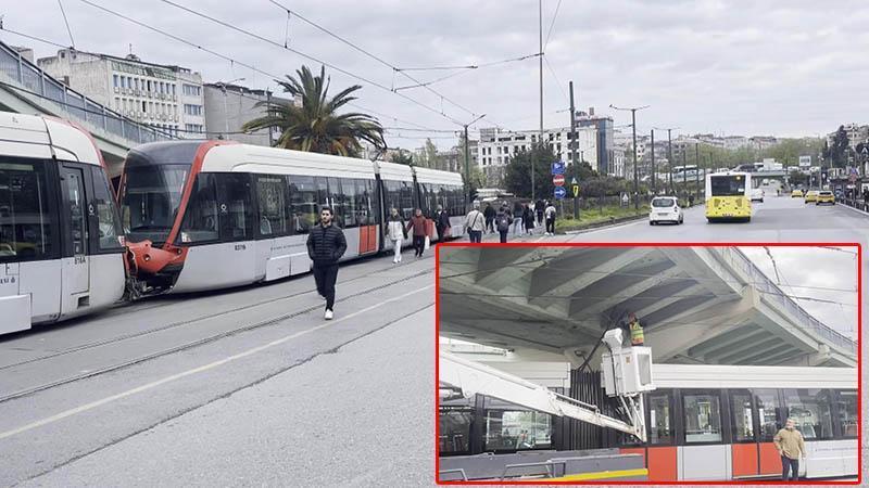 Kabataş-Bağcılar tramvay hattında arıza nedeniyle seferler aksadı