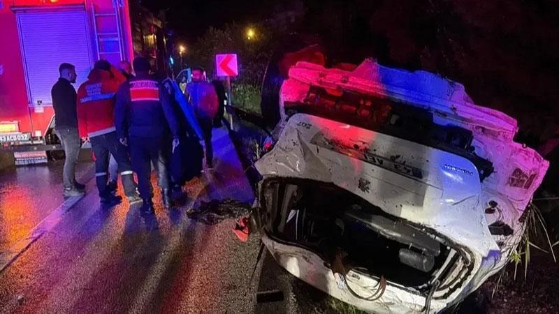 Kütahya’da otomobil takla attı: 4 yaralı