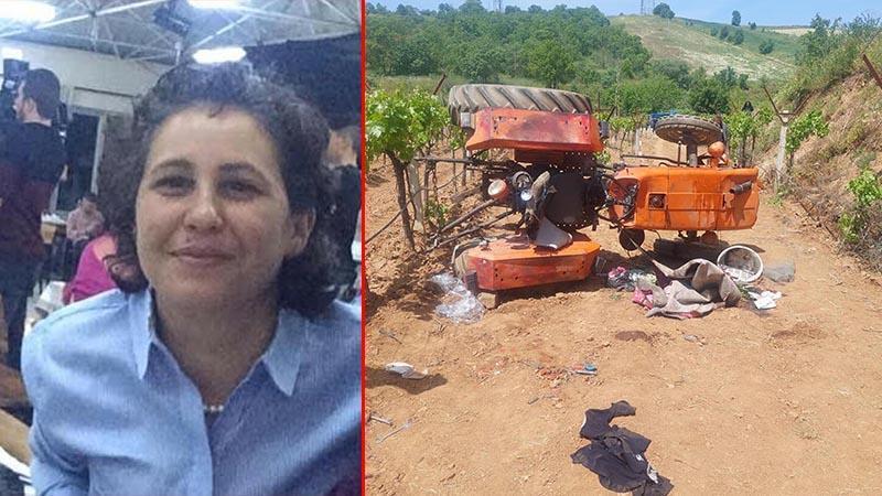 Traktör şarampole yuvarlandı; sürücü yaralandı, eşi öldü