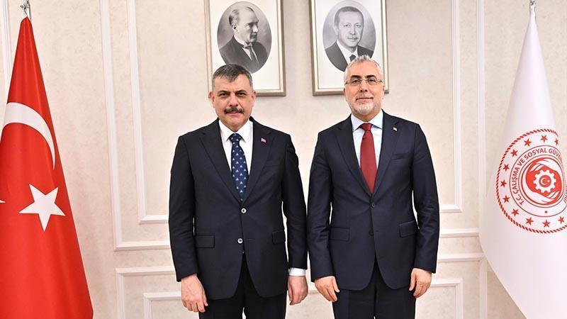 Bakan Çiftçi, Bakan Işıkhan’ı ziyaret etti