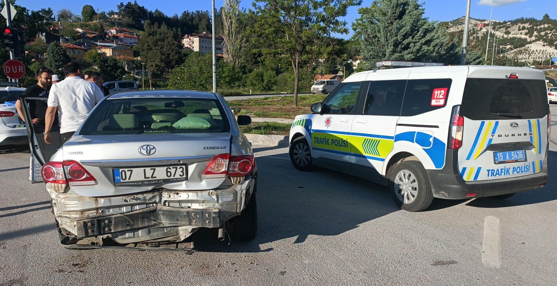 Burdur’da kaza: 1 yaralı