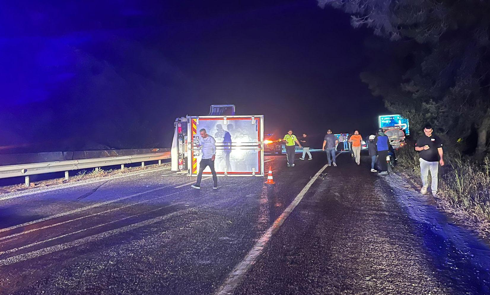 Yola dökülen mazot kazaya neden oldu