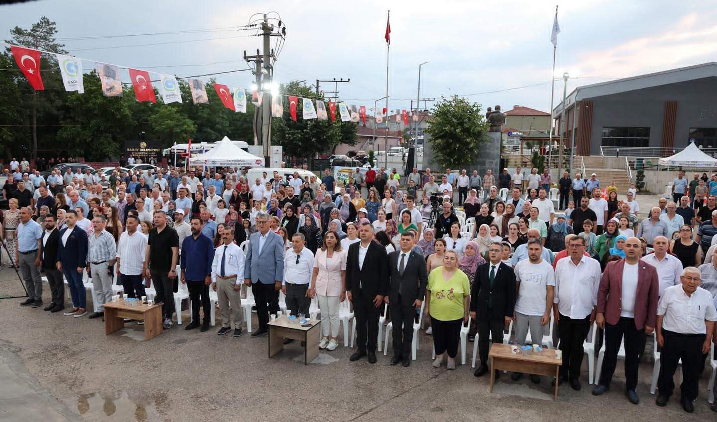 Tekirdağ'da 10'uncu 'Hasat Bayramı' Saray'da kutlandı