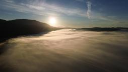 Muğla'da sis, güzel görüntüler oluşturdu