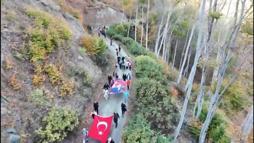 Atatürk, Dumanlı Yaylası’nda doğaseverlerin yürüyüşüyle anıldı