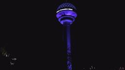 ‘Dünya Prematüre Günü’ dolayısıyla Sağlık Bakanlığı ve Atakule için mor ışıkla renklendirildi